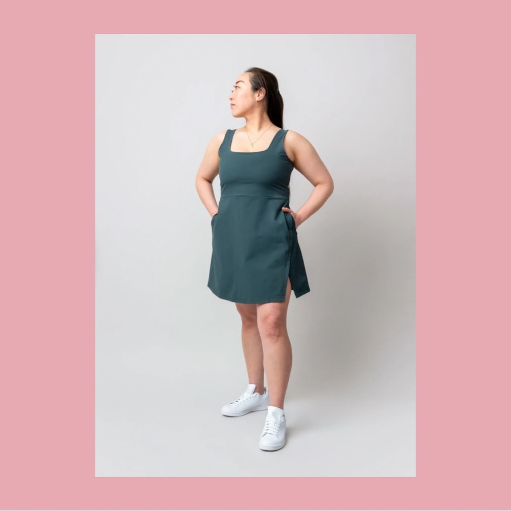 NWT Alder Apparel Get Dirty Dress 2.0 XL in forest green